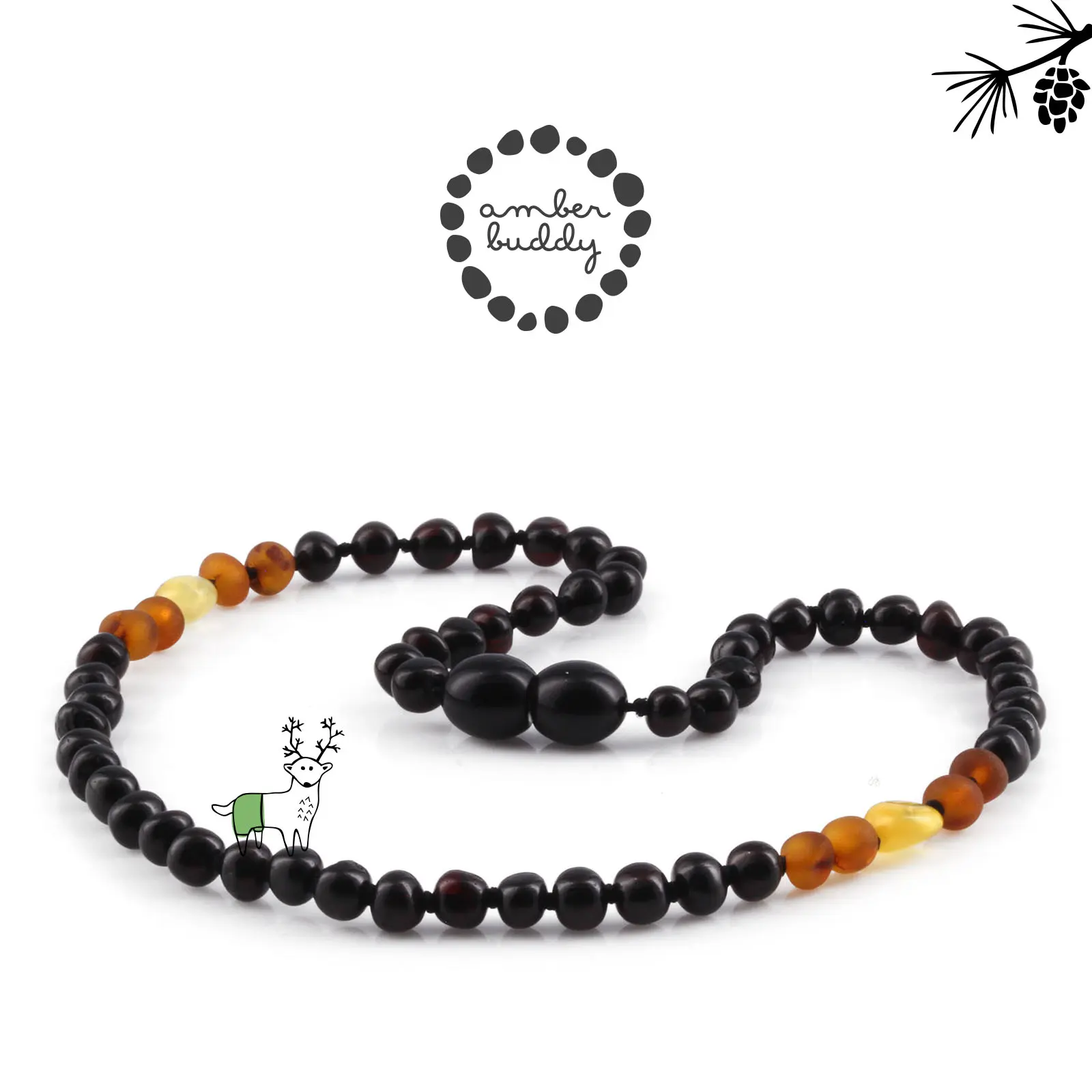 Amber Buddy | LE493 Kalung Amber Bayi 32cm. Edisi Terbatas