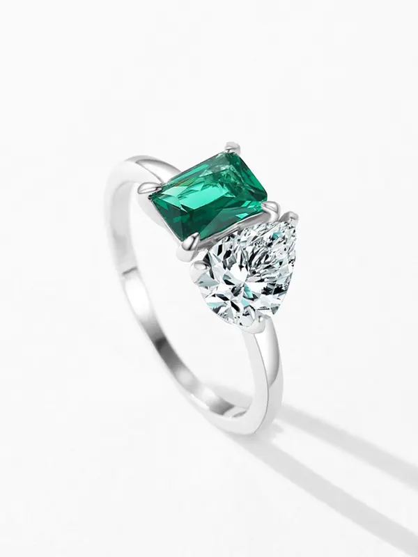 925 Sterling Silver Fashionable Zirconia Ring, Luxury Wedding Fine Jewelry for Women, Trendy All-match & Exquisite Jewelry for Gift 4