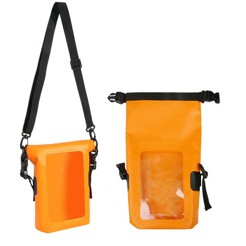 Product Introduction of Outdoor mobile phone water-proof shoulder bag waterproof Drybag seaside beach swimming drifting 2L crossbody bag fashion PVC waterproof bag bag 15