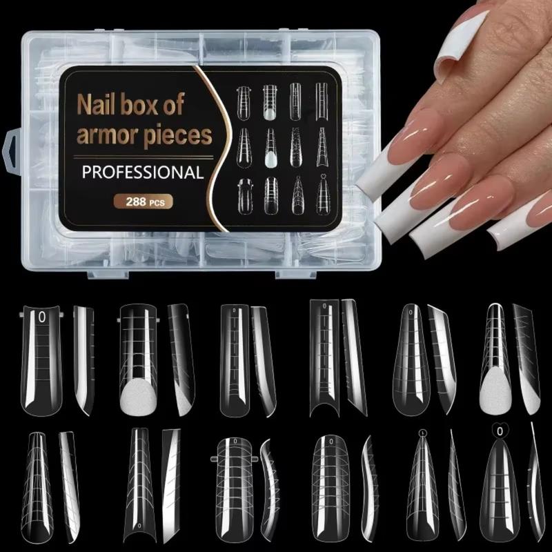12style/set Dual Form Nail Plastic Extension Forms For UV Ge - TikTok ...
