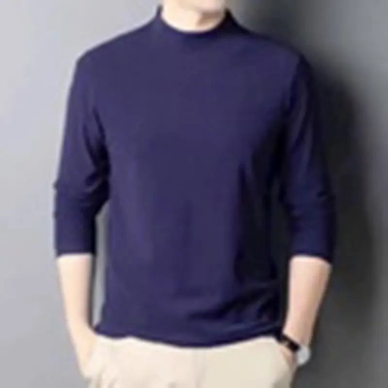 Áo giữ nhiệt dài tay nam có lót nỉ ấm áp mềm mại bên trong giữ ấm cơ thể,cổ cao 3cm Menswear 2