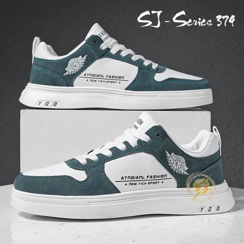 Sepatu Sneakers Pria Casual Cakep Buat Anak Kuliah dan Trendy Kualitas Premium - 374 0