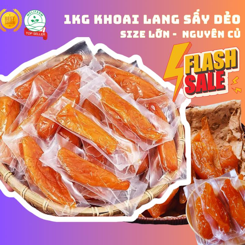  1 Kg Khoai Lang Mật Sấy Dẻo Không Đường Loại 1 Không Chất Bảo Quản Ăn Vặt Ngon Vị Tự Nhiên Snack Food khoai mật  sấy 