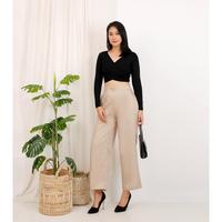 Gambar ALMANO Culotte Basic Hightwaist / Celana Kulot Wanita / Celana Rayon Premium - Coffee dari Almano Kota Medan 1 Tokopedia