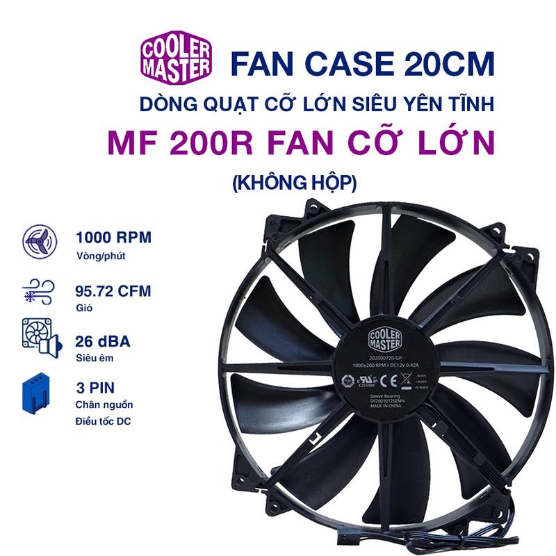Product Introduction of Quạt Fan Case 12cm Cooler Master gió mạnh quạt êm - CoolerMaster SickleFlow Halo Masterfan Fan led RGB 120mm 140mm 14cm 28