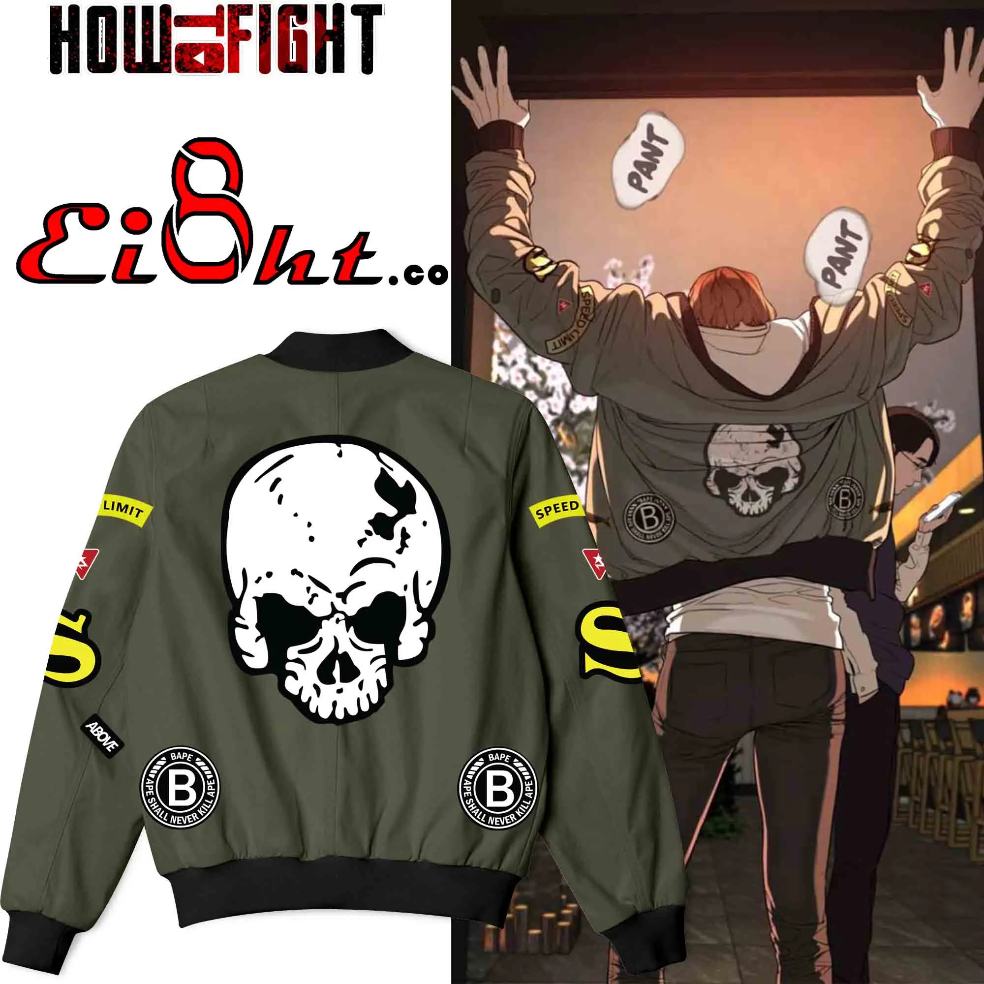 Jaket Bomber Sung Taehoon How To Fight Outfit Comic Korea Taehoon Style