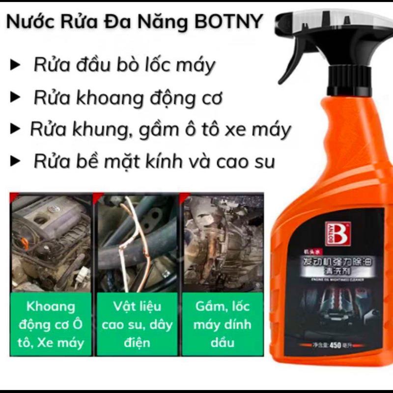 Xịt tẩy rửa đa năng thương hiệu Botny cho xe máy và ô tô - Phụ Kiện 0
