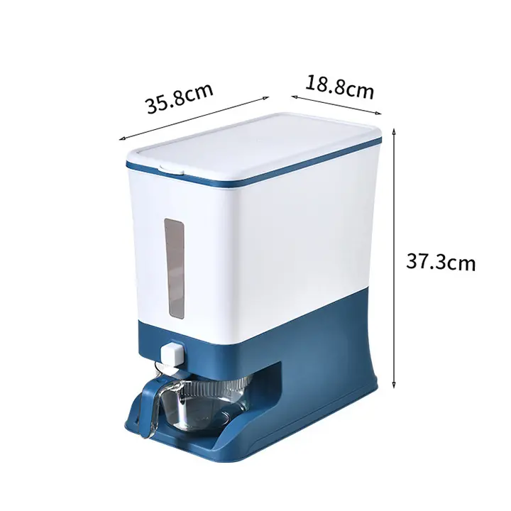 Thùng Đựng Gạo Thông Minh Hàng Cao Cấp Dung Tích 12L - Thùng Đựng Gạo 12Kg Công Nghệ Nhật Bản- Khử Ẩm Siêu Tốt - Chống Côn Trùng 6