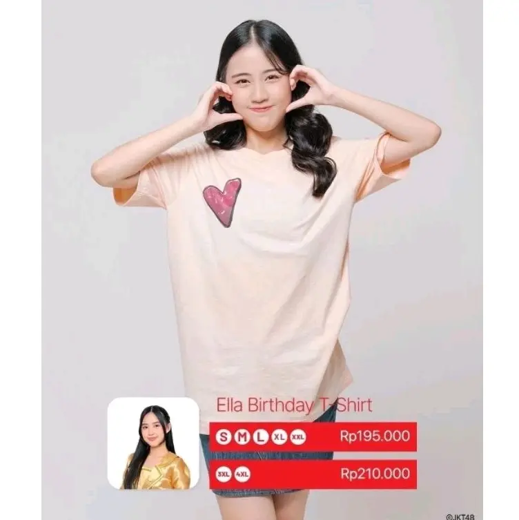 Kaos JKT48 Birthday T-Shirt Ella - Ivony 0