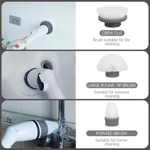 Sliga Sikat Gagang Panjang Nirkabel Sikat Pembersih Kamar Mandi Multifungsi COD Sikat Pembersih Listrik