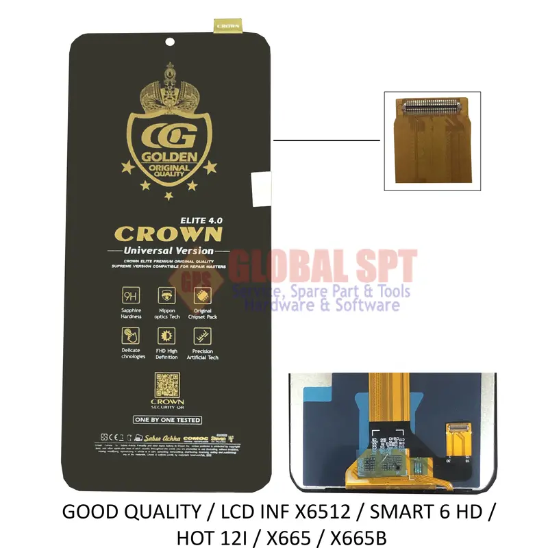LCD TOUCHSCREEN KOMPATIBEL UNTUK INFINIX X6512 / SMART 6 HD / HOT 12I / X665 / X665B 4