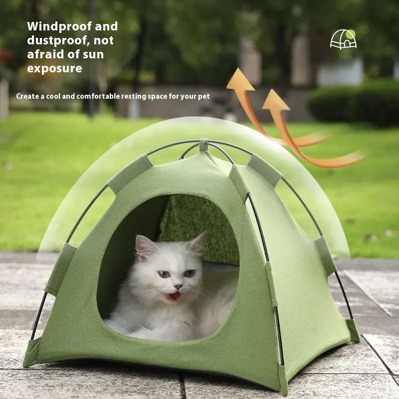 Cat Nest Tent Four Seasons Universal Cat House Kittens Enclosed ...