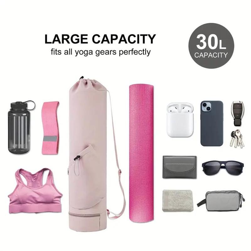 Product Introduction of Yoga Mat Bag, Multifunctional Storage Yoga Mat Bag with Water Bottle Pocket & Waterproof Wet Bag, Adjustable Shoulder Strap Sports Bag for Yoga & Pilates 2