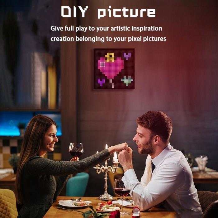 LED 32 x 32 Pixel Screen DIY Photo Frame Display Smart App Control