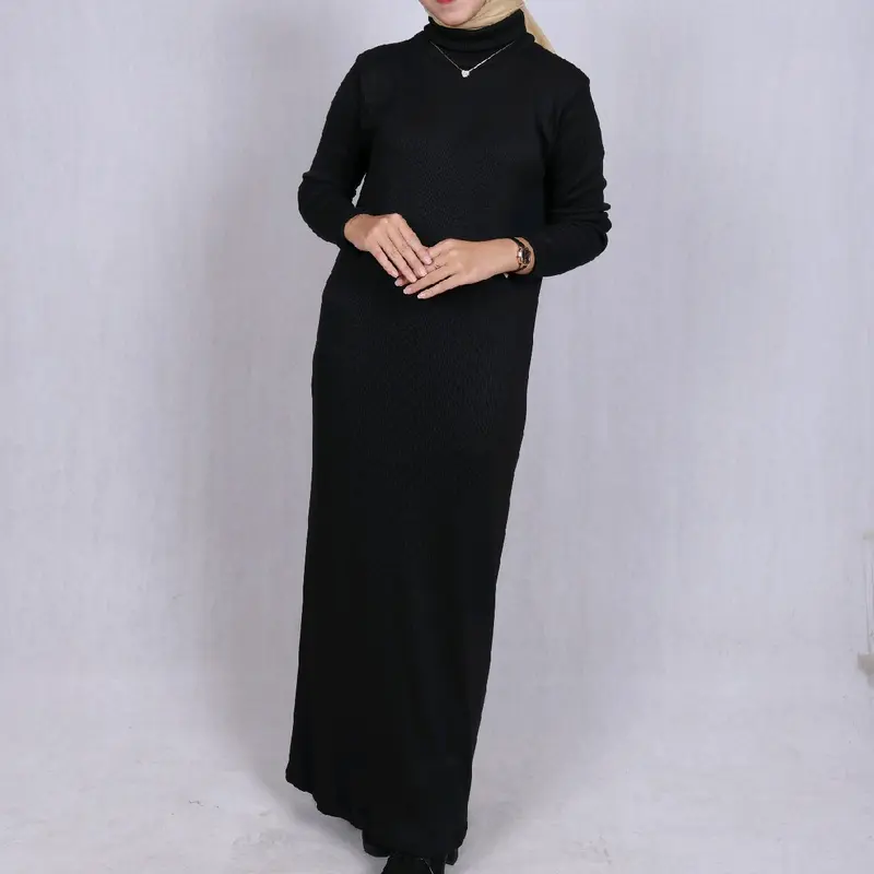 Alanna dress knit - iner manset lengan panjang kerah turtleneck - maternity dres premium bumil friendly Cotton Hamil 0