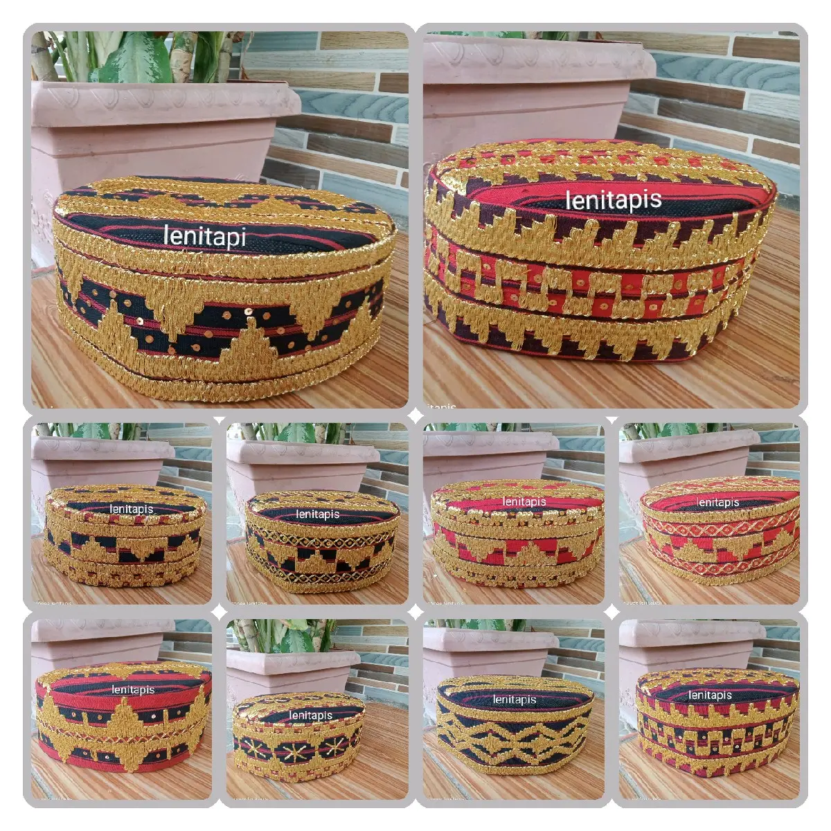 Peci Tapis sulam asli