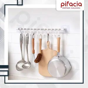 PIFACIA Rak Gantung Cantolan Alat Dapur Handuk Tempel Dinding Stainless Steel