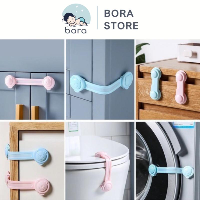 Khoá tủ lạnh, khóa tủ đồ cao cấp Looktosee chống kẹt tay, an toàn cho bé