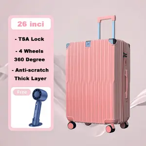 Rivali Suitcase 26 inch Tas Koper Murah Bagasi Bahan PC Polycarbonate Tebal Ringan Travel Bag Luggage Kabin Pesawat Kokoh RBP-106
