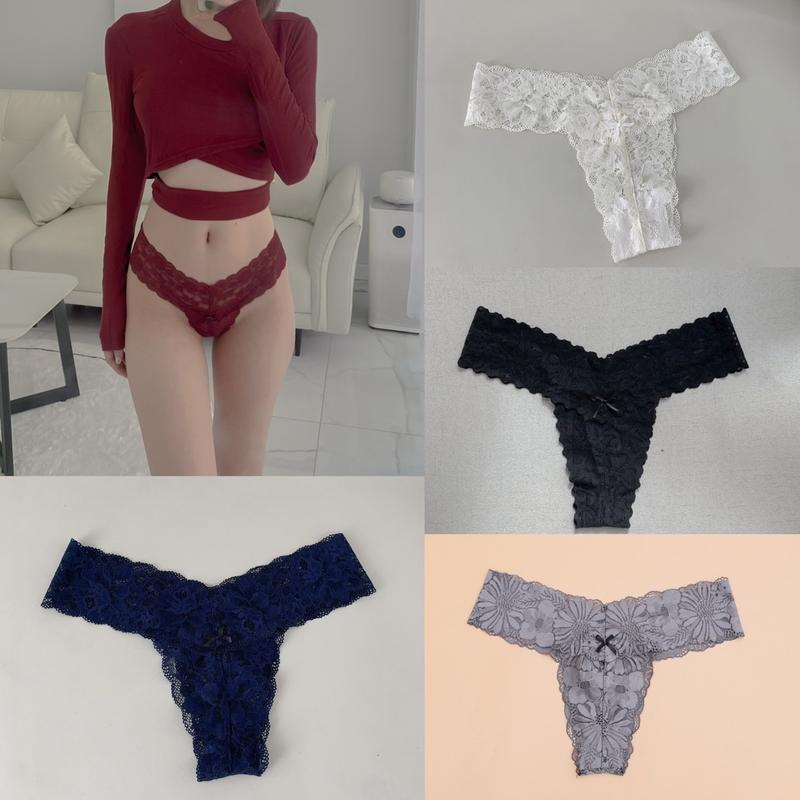 Đồ lót nữ, combo 5 quần lót LỌT KHEnữ sexy Màu NGẪU NHIÊN hàng thiết kế nhà Lynbra women lọt  khe
