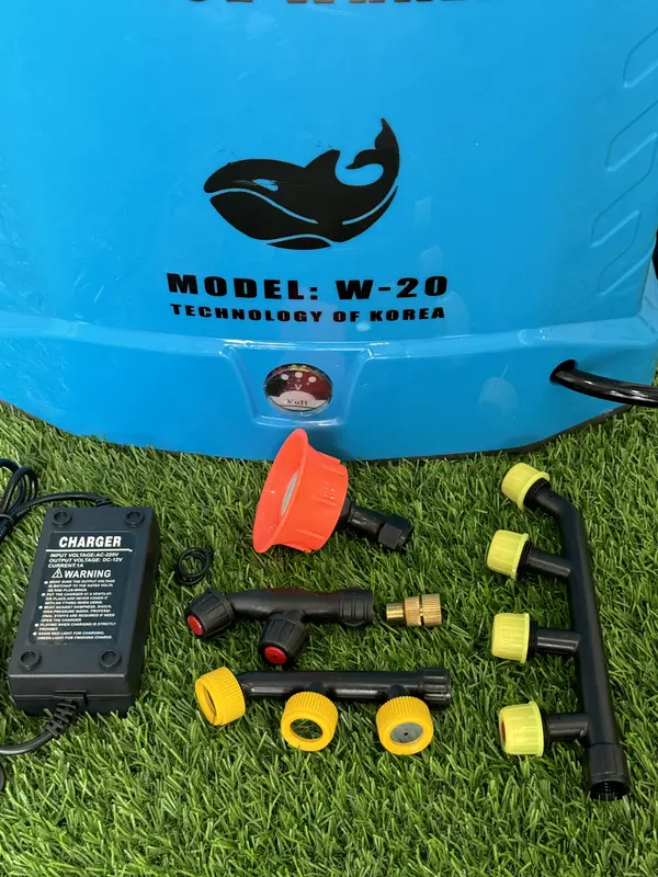 Máy phun thuốc trừ sâu 20L W-20 Blue Whale - Bơm đơn, 5 đầu béc - Tiệt Trùng, Khử Khuẩn 4