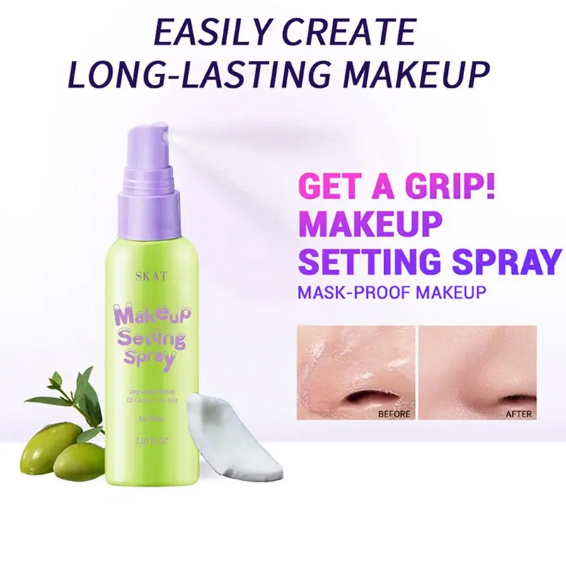 【TERSEDIA&COD】【Peningkatan Kemasan】 Semprotan Pengaturan Rias Wajah 60Ml, Semprotan Penyelesaian Tahan Cepat, Y7T5 7