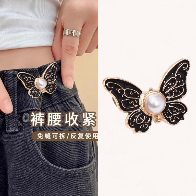 Product Introduction of Butterfly Waist Reducer Clip - Detachable Not-Sew Jeans Button, Adjustable Beltless Fastener for Waistline Resizing 9