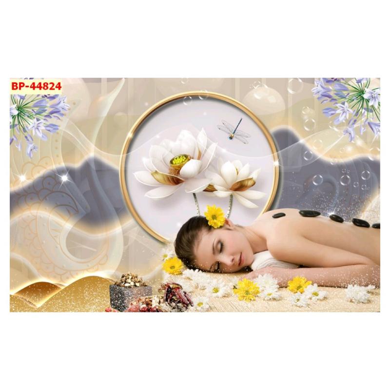 Tranh dán spa dưỡng sinh đông y Treo Tường Phòng Khách