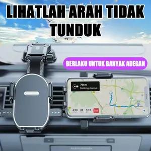 Holder Ponsel Mobil – Suction Cup Dashboard Flexible dengan Leher Panjang untuk Smartphone, Aksesoris Mobil yang Praktis