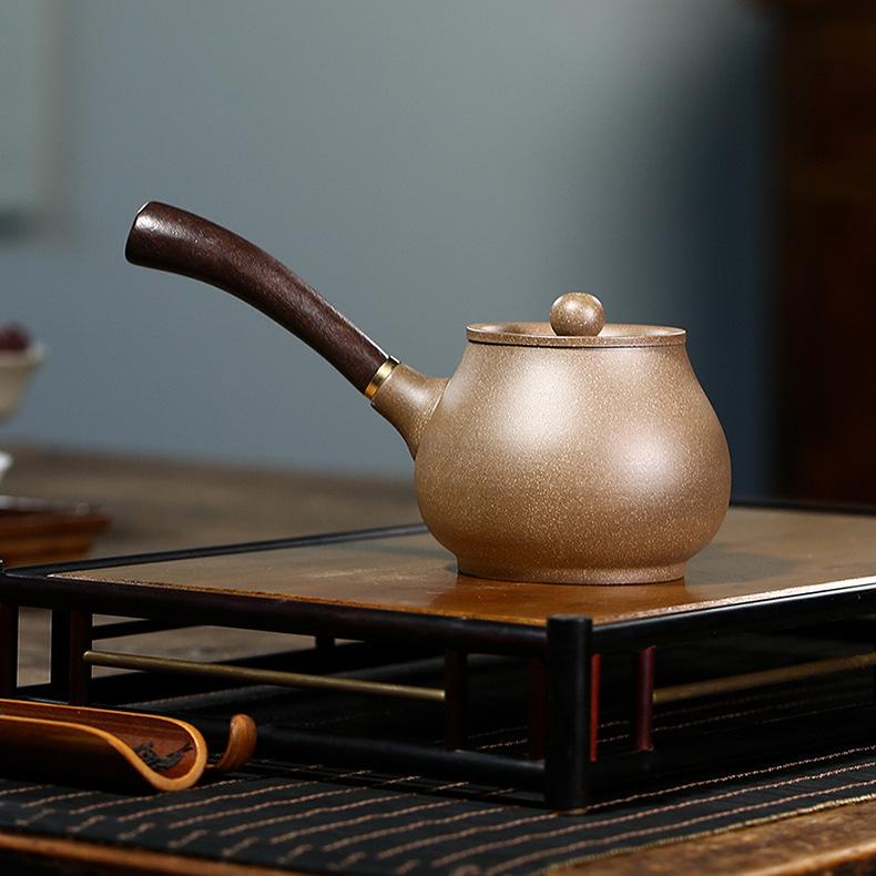 Product Introduction of # Purple Clay Pot# [Lifetime Fidelity] Yixing Purple Clay Pot Pure Handmade Famous Authentic Tea Brewing Size Capacity Yixing Original Yixing Clay Teapot Tea Set Purple Clay Handmade Vintage Tang Yu Pot Household 25