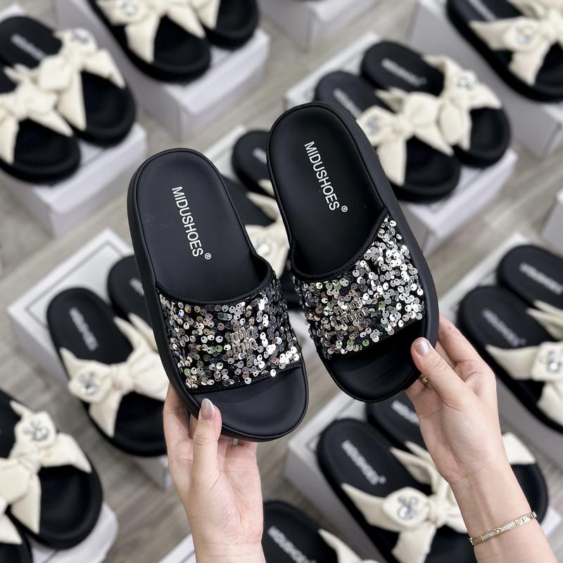 Dép MIDU KIMSA Quai Ngang Đế Êm 4 Phân 2 Màu