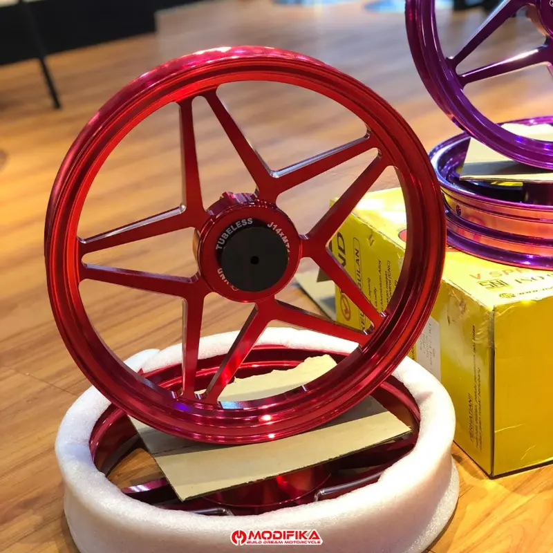 Velg Motor VND VSpeed Bintang Langit Honda Vario 110 125 150 Beat FI Scoopy FI Genio Beat Street Yamaha Aerox old Aerox New Nmax Old Nmax New Turbo Neo Ring 14 Motorcycle Racing 1