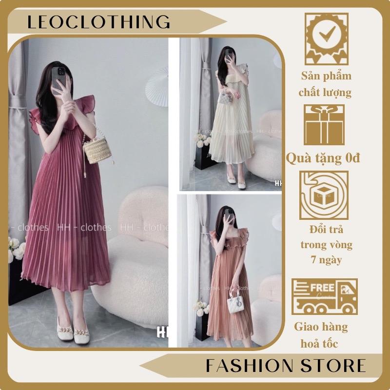 Váy bầu ,Đầm babydoll bigsize dáng dài ,Váy đi chơi,tham dự tiệc tay cánh tiên xinh vải tơ cao cấp hàng thiết kế. Nữ Voan Hồng Voi Nhung