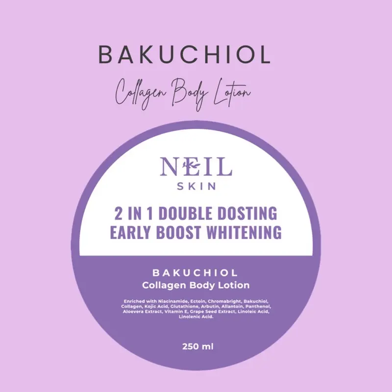 NEIL SKIN - 2 IN 1 DOUBLE DOSTING WHITENING BOOSTER 250ML / LOTION SIANG DOSTING UV FILTER 5