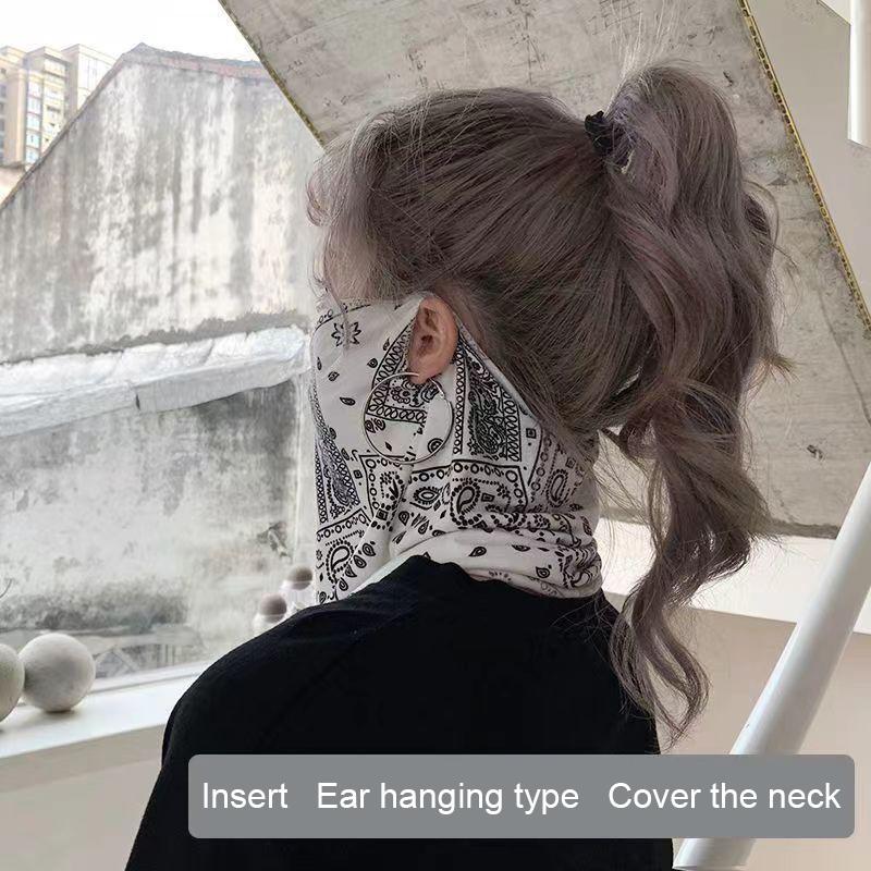 Product Introduction of Fashion Punk Sunscreen Mask For Men Women Summer Face Neck UV Protection Ear Scarf Hip Hop Outdoor Sports Cycling Bandana Scarfs 18