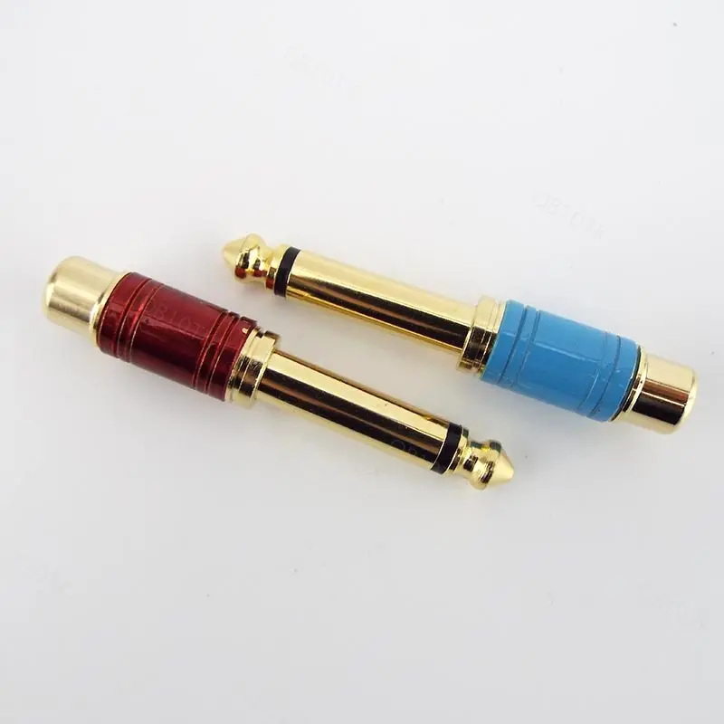 Bộ Chuyển Đổi Âm Thanh, Phích Cắm Mono Nam Giắc Cắm 6.5Mm Sang RCA Nữ, Đầu Nối Mạ Vàng, Ổ Cắm 6.35Mm Âm Thanh, Bộ Trộn Âm Thanh 1 / 4 ", VNB10 2