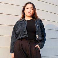 Gambar JINISO Big Size Jaket Crop Jeans Oversize Pocket Black Acid - SEMUA UKURAN dari JINISO JEANS Kota Administrasi Jakarta Utara 4 Tokopedia