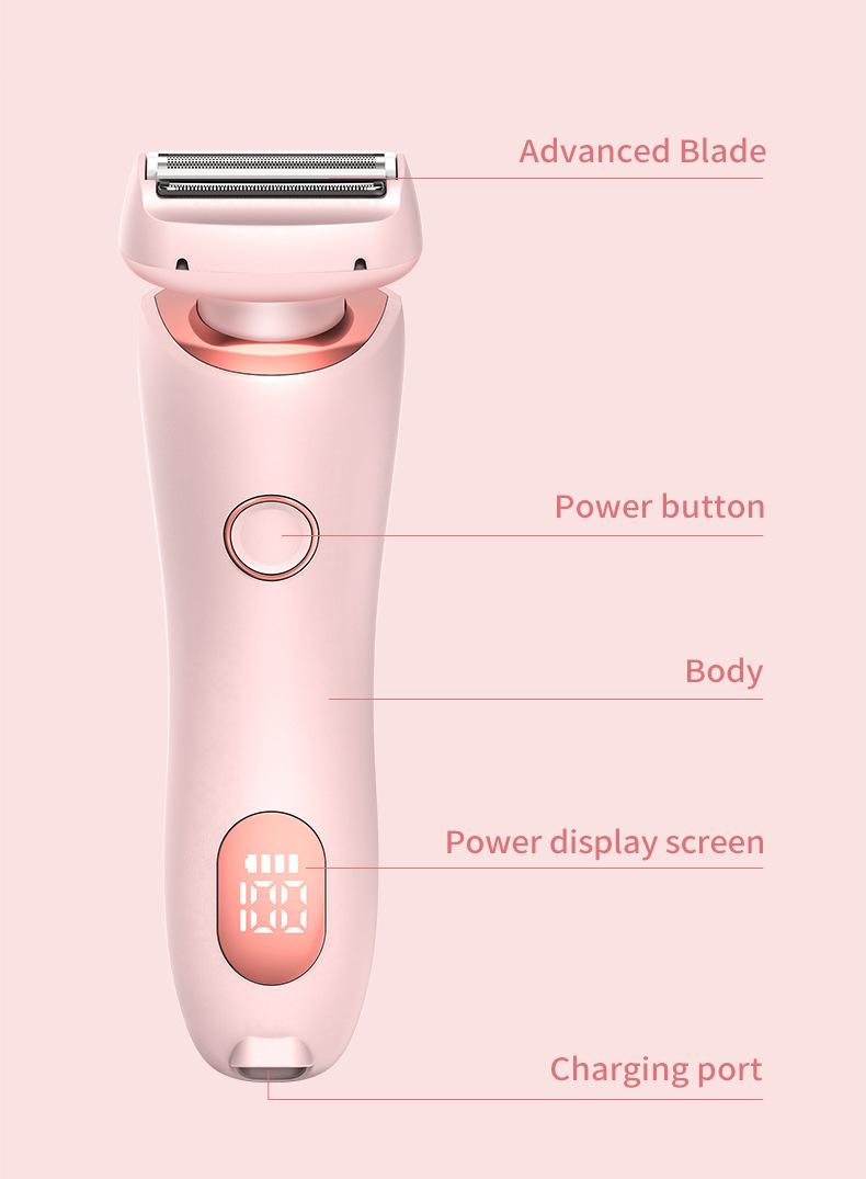 Product Introduction of Ladies Electric Shaving Machine Double Head Female Shaving Knife Female Armpit Hair Private Pubic Hair Household Hair Removal Knife Beard Knife 11
