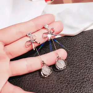 Anting fashion wanita korea Anggun Pelapisan Logam Perempuan Gold Hiasan Hadiah