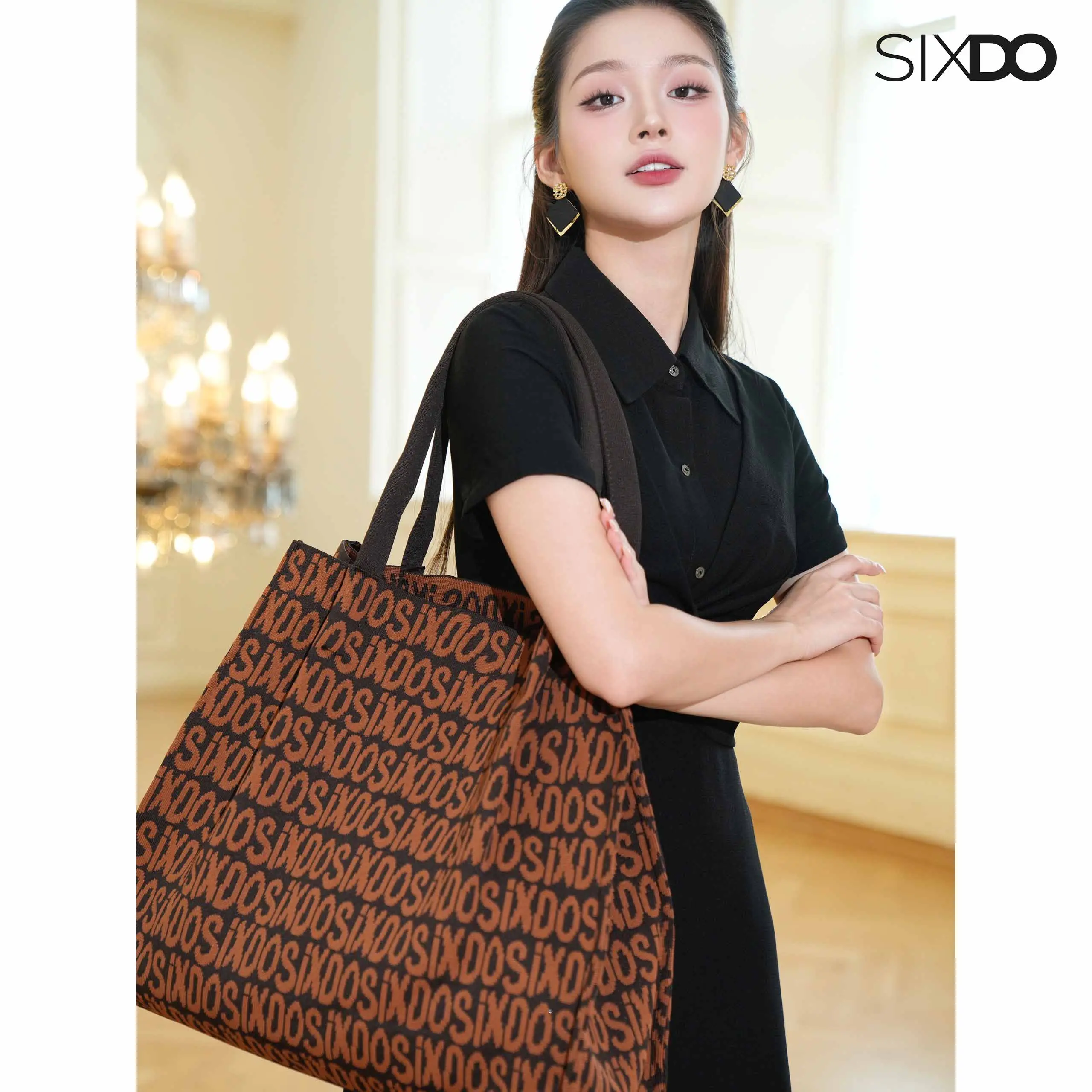 [HN]Túi tote SIXDO (SixDo Knit Jacquard Tote Bag)