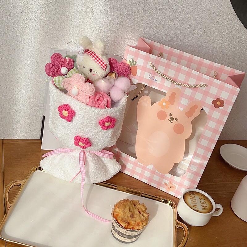 Buket Boneka Kado Paket Paper Bag Lampu Tumblr 8