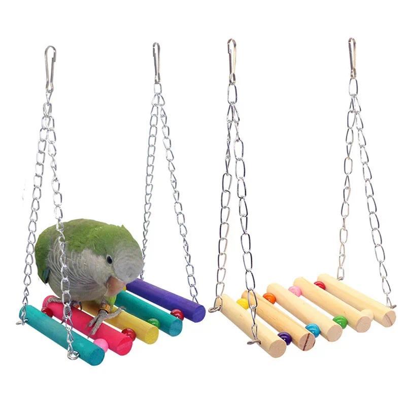 Product Introduction of Birds Toy Pet Bird Parrot Parakeet Budgie Cockatiel Cage Hut Nest Papegaaien Speelgoed Hammock Swing Hanging Toy Pet Supplies 1