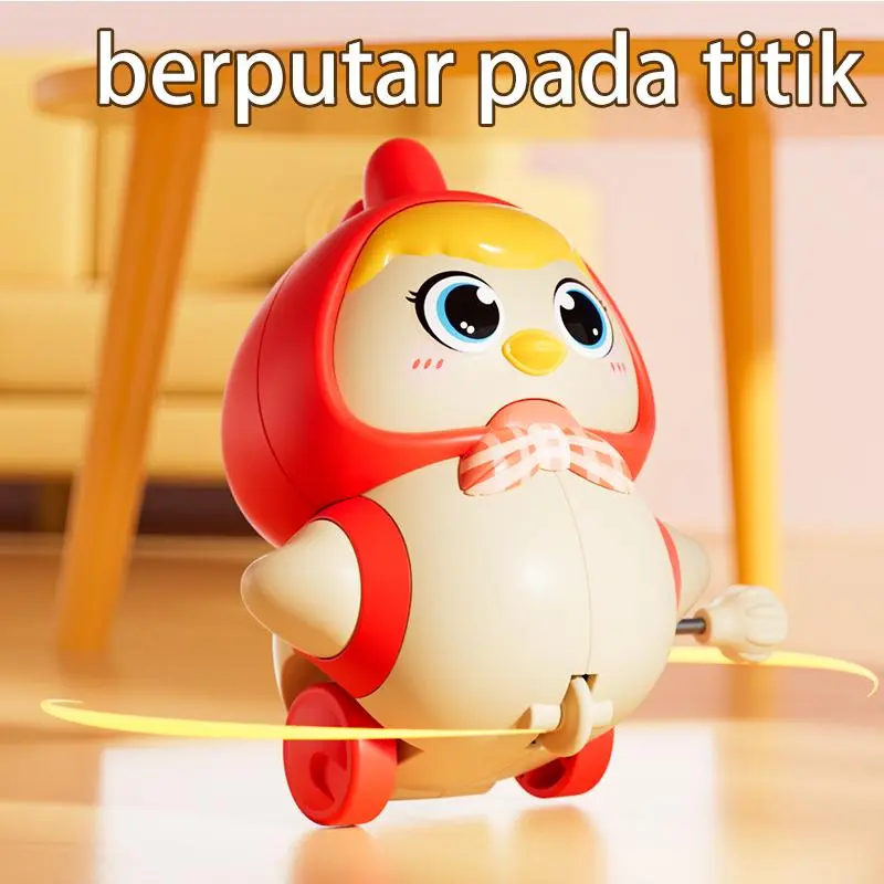 Mainan Bayi Goyang, Bebek Bergerak & Berjalan, Latihan Merangkak untuk Anak 0-1 Tahun mainan bayi bunyi dan bergerak COD Toys 4