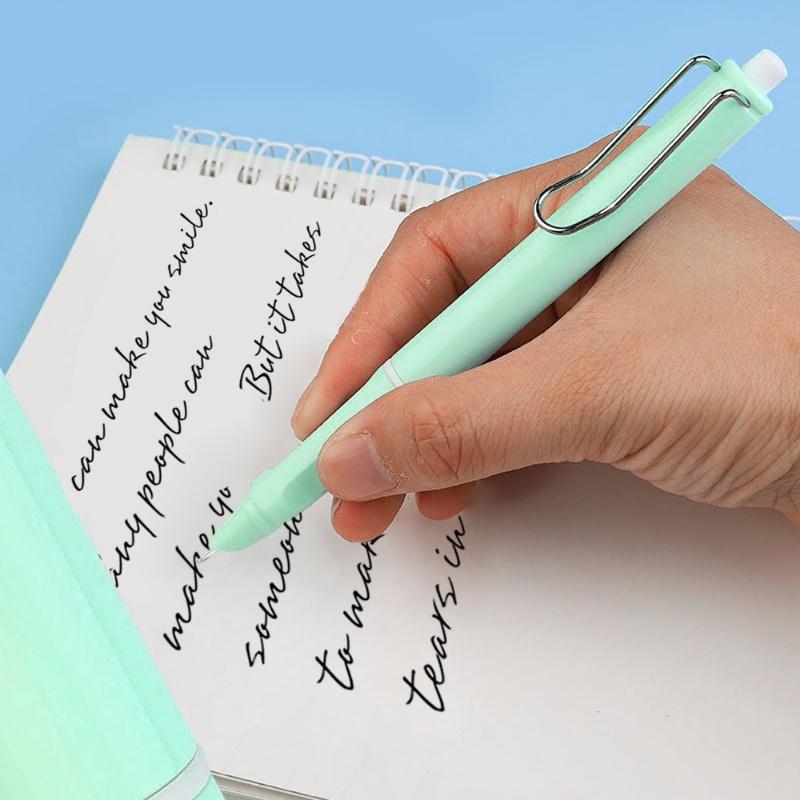INS-Bút Máy Tự Động Tái Sử Dụng, 5 Màu Kẹo Ngọt Tùy Chọn, Bút Mực Bấm Sáng Tạo Có Thể Thu Vào, Văn Phòng Phẩm Học Sinh, Đồ Dùng Học Tập Và Văn Phòng 6