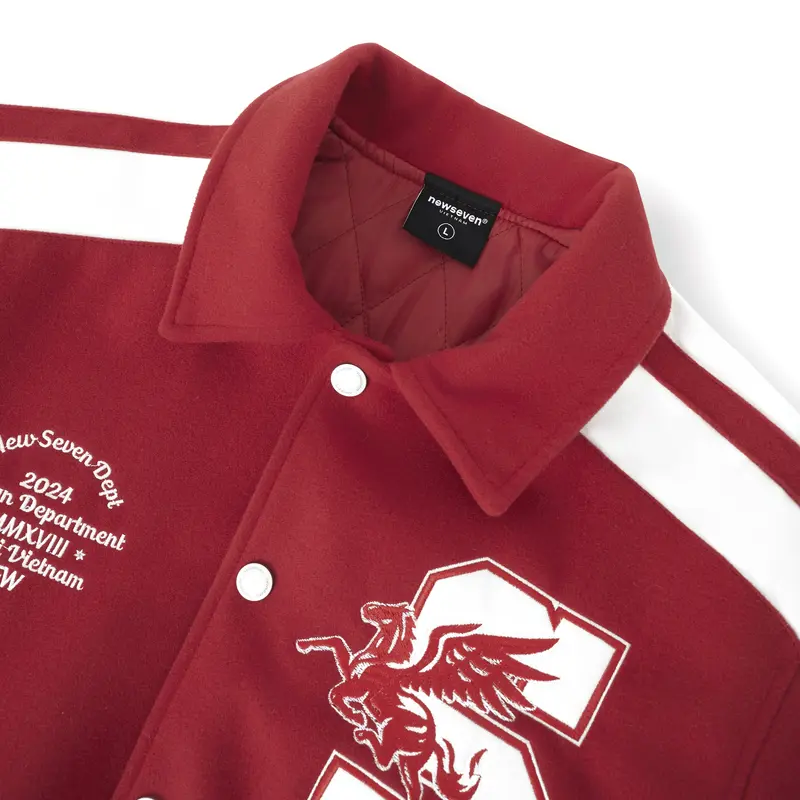 [XẢ KHO] Áo Khoác Varsity NEWSEVEN Mythical Steed Varsity AKVS.399 5