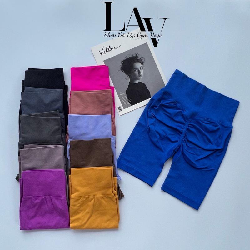 Quần short tập gym quần ngố biker mitao chun mông nâng mông tập gym yoga chạy bộ - LAV Activewear