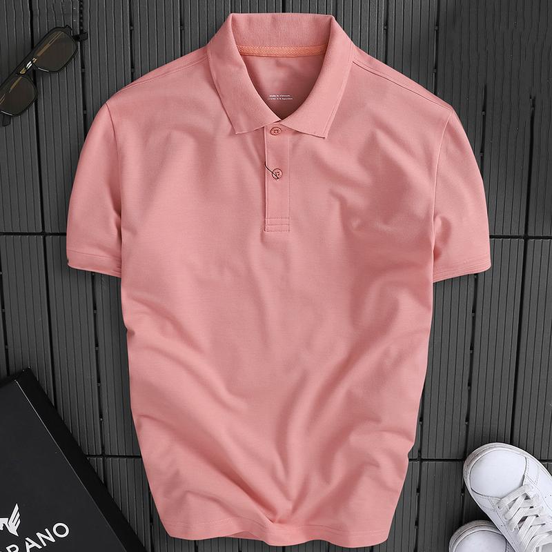 Áo thun Polo nam vải thun trơn cá sấu cotton 4 chiều co dãn áo sang trọng phong cách 6