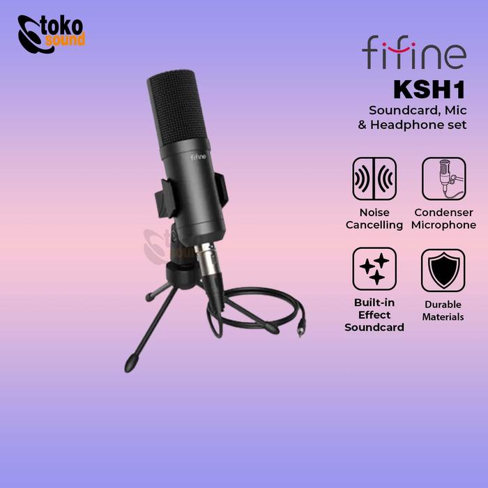 Gambar FIFINE KSH1 LIVE STREAMING BUNDLE MIXER WITH AUDIO INTERFACE dari Tokosound Proaudio Kota Administrasi Jakarta Barat Tokopedia