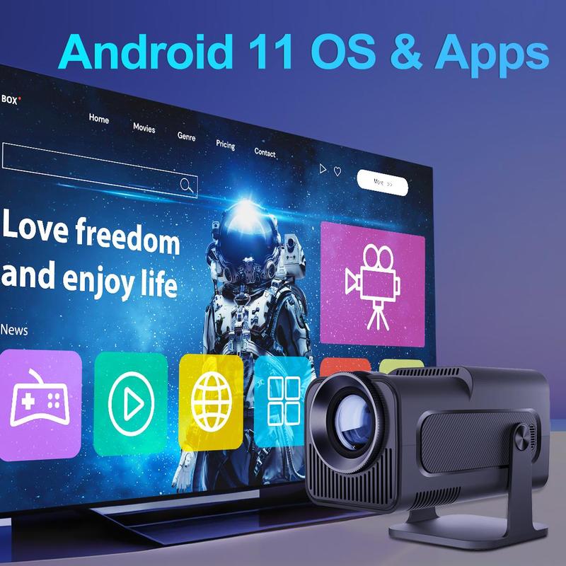 Magcubic HY3000 Pro Projector, 180° Flexible Rotation BT5.0 Home Cinema Projector, HD Movie Projector with Remote Control for Home Office Camping 7