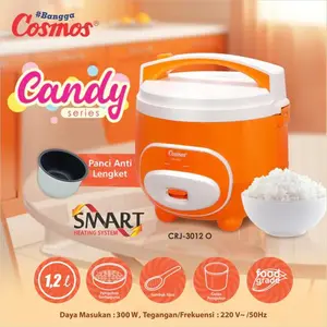 COSMOS Rice Cooker - Magic Com 1,2 Liter Non Stick CRJ-3012 - Penanak Nasi Anti lengket